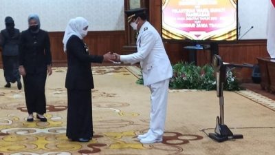Sah, Fattah Jasin Dilantik Gubernur Jatim Sebagai Wabup Pamekasan, Berikut Harapan Khofifah Indar Parawansa
