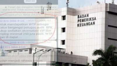Mengejutkan, Untuk Dapatkan Status WTP Dari BPK Cukup Sediakan Akomodasi VIP dan Amplop Berisi Uang?