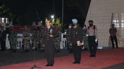 Kapolres Sumenep Pimpin Apel Kehormatan dan Renungan Suci HUT RI Ke-77