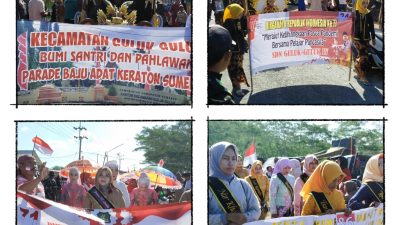 Karnaval HUT RI ke-77 Kecamatan Guluk-Guluk Dilombakan, Peserta Capai 93 Regu