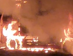 Truk Bermuatan Tembakau Luar Madura Ludes Terbakar Di Pamekasan