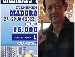 Dalam Rangka Menyongsong Kejurda 2023, POBSI Kabupaten Sumenep Bekerjasama Dengan Mr Ball Bakal Gelar Turnamen Billiard