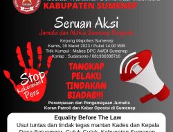Jurnalis Bersama Aktivis Se-Kabupaten Sumenep Akan Kepung Mapolres Sumenep