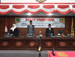 DPRD Bersama Bupati Sumenep Menggelar Rapat Paripurna Rancangan Perda RTRW 2023-2043