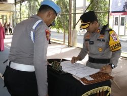Kapolres Sumenep Pimpin Upacara Sertijab, Berikut Pesannya Pada Anggota