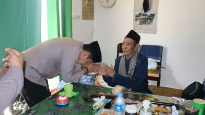 Silaturrahmi ke Ponpes Annuqayah Guluk-Guluk, Kapolres Sumenep Serukan Pemilu 2024 Damai