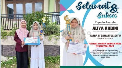 Mengenal Sosok Aliya Ardini, Santri Siratul Islam, Peraih Juara 3 Lomba Puisi Bahasa Arab Tingkat Nasional