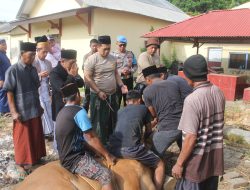 Wujud Silaturahmi Polri dengan Masyarakat, Polres Sumenep Sembelih 36 Ekor Hewan Kurban, Berikut Sasarannya