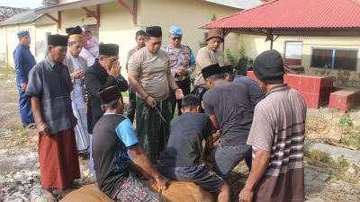 Wujud Silaturahmi Polri dengan Masyarakat, Polres Sumenep Sembelih 36 Ekor Hewan Kurban, Berikut Sasarannya