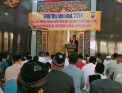 Kapolres Sumenep Gelar Sholat Idul Adha 1445 Hijriyah di Masjid Walisongo