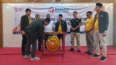 Bawaslu Kabupaten Sumenep Sosialisasikan Pengawasan Partisipatif Bersama Media Sekaligus Launching Pemetaan Kerawanan Pilkada 2024