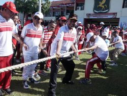 Tarik Tambang Tim Bupati Vs Tim Camat Awali Perlombaan HUT RI ke-79 Pemkab Sumenep