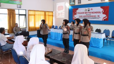 Sambut Hari Jadi Polwan Ke-76, Polwan Polres Sumenep Gelar Police Go To School