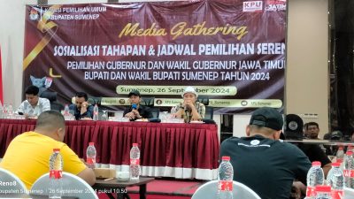 Media Gathering Digelar KPU Kabupaten Sumenep Bersama Wartawan, ini Tujuannya