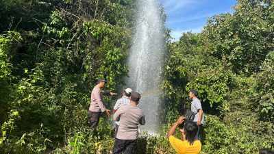 Sumur Bor di Dusun Paojajar Sumenep Keluarkan Aroma Gas, Warga Diminta Waspada