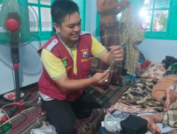 Polres Sumenep Berikan Layanan Kesehatan bagi Korban Ledakan Tabung Gas di Kalianget