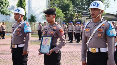 Kapolres Sumenep Pimpin Upacara PTDH Satu Anggota Polres Sumenep