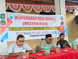 Pemerintah Desa Bakeong Sumenep Gelar Musdesus Pembentukan Koperasi Merah Putih