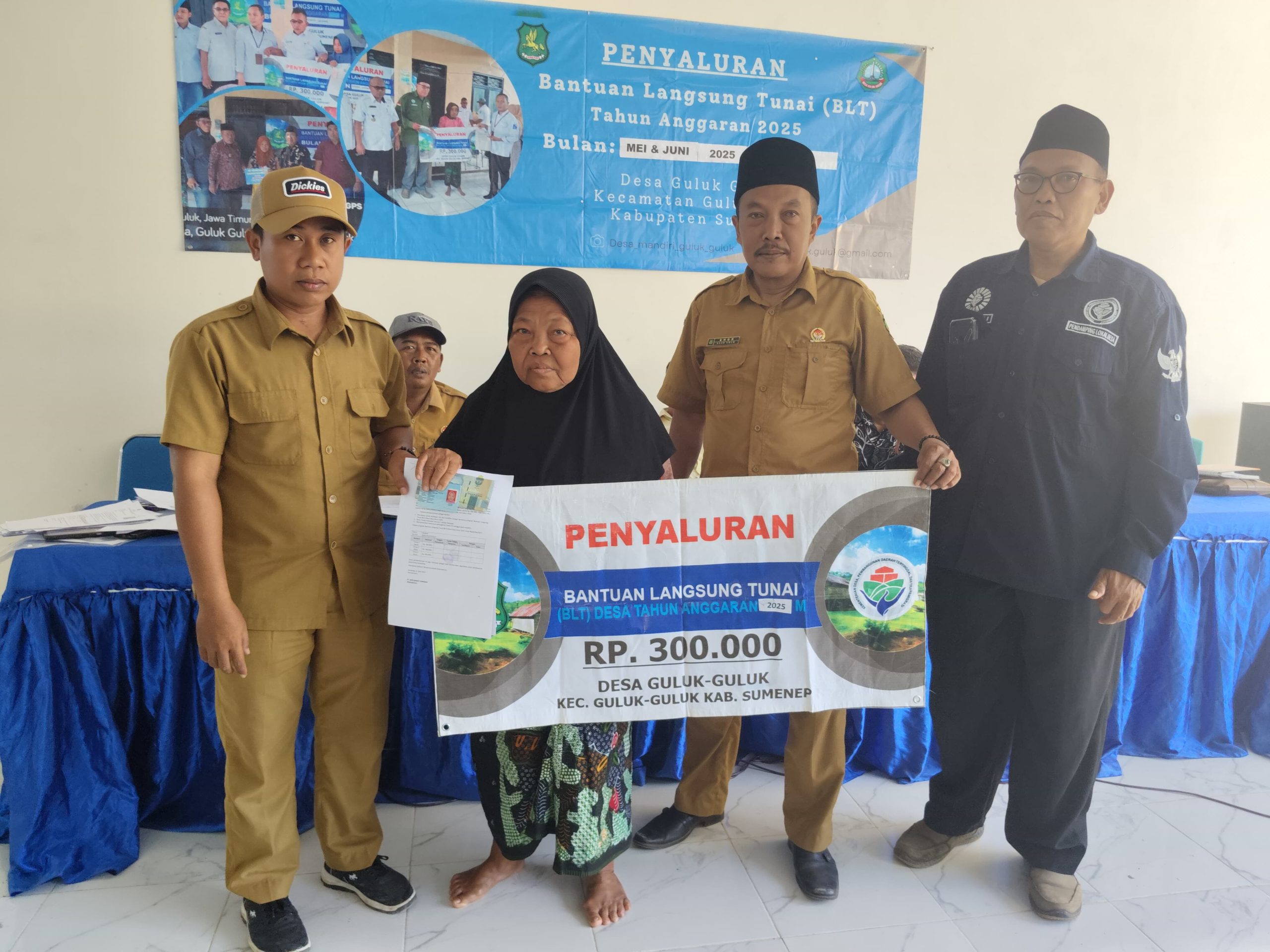 BLT DD Periode Mei-Juni 2025 Disalurkan Kepada Warga Guluk-Guluk
