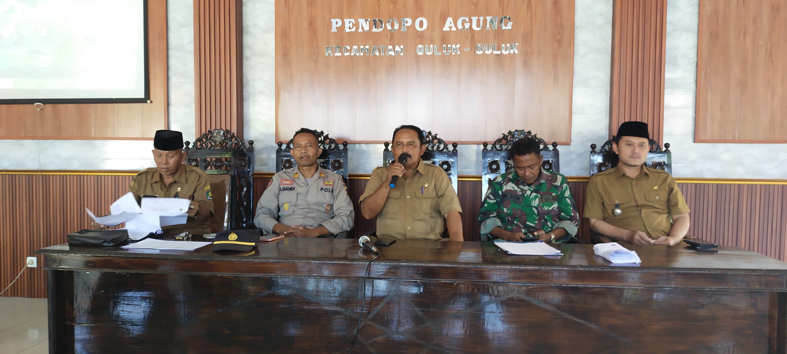 Panitia HUT ke-80 RI Kecamatan Guluk-Guluk Menggelar Rakor Persiapan bersama Seluruh Elemen Masyarakat