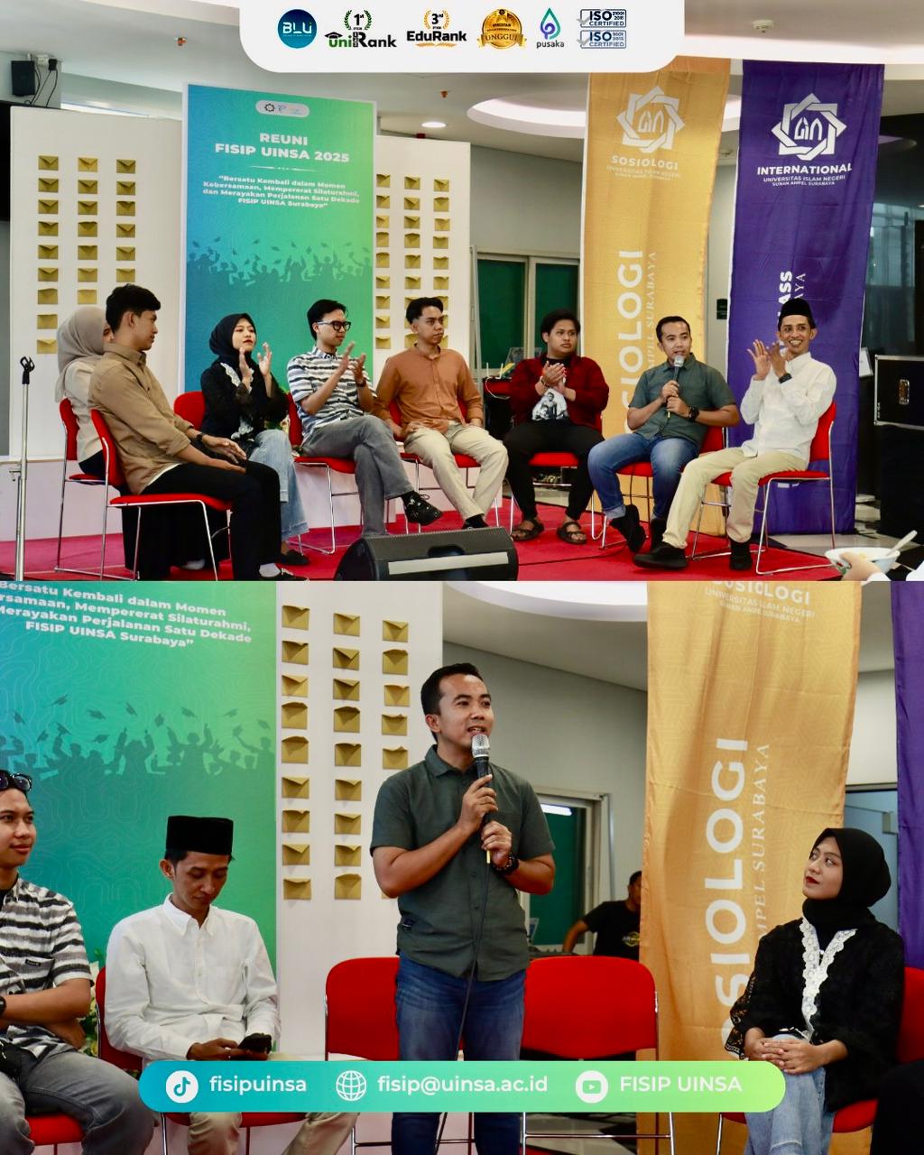 Reuni Akbar Perdana FISIP UINSA, Taufiq Ms Terpilih Jadi Ketua IKA 2025–2030