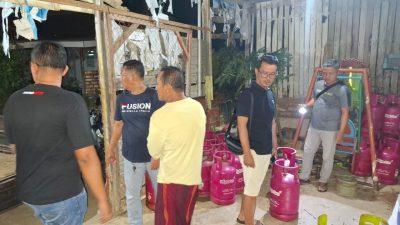 Polisi Amankan Empat Pelaku Penyalahgunaan LPG Bersubsidi dan Puluhan Tabung Gas