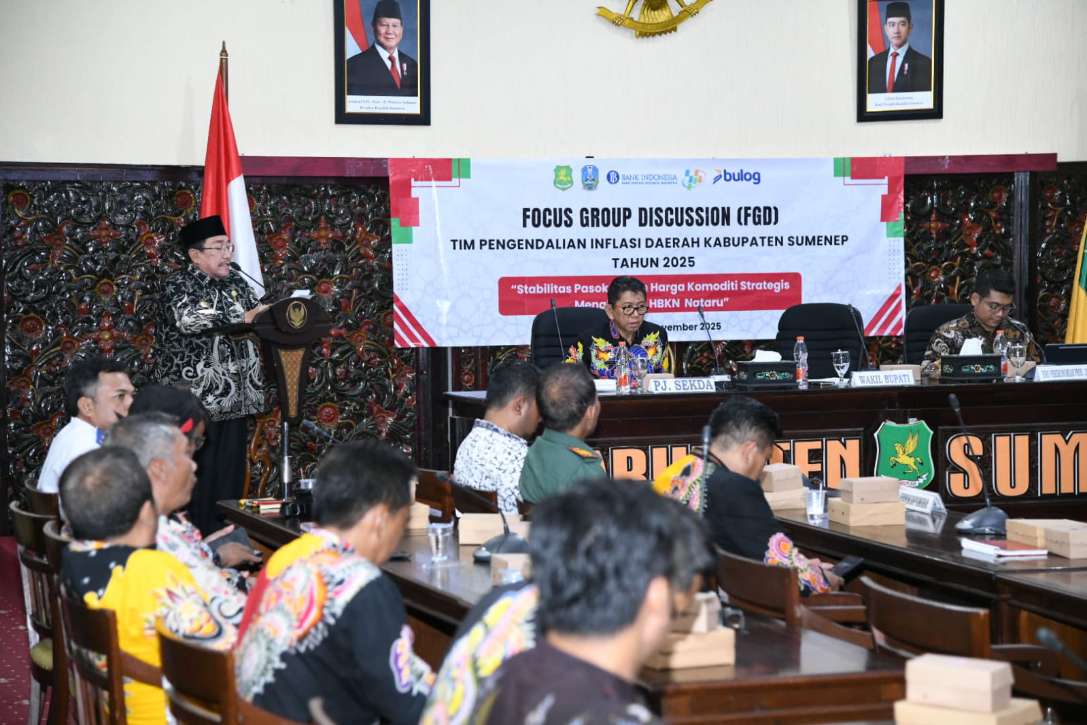 Antisipasi Tekanan Inflasi Jelang Nataru 2026, TPID Sumenep Gelar FGD 