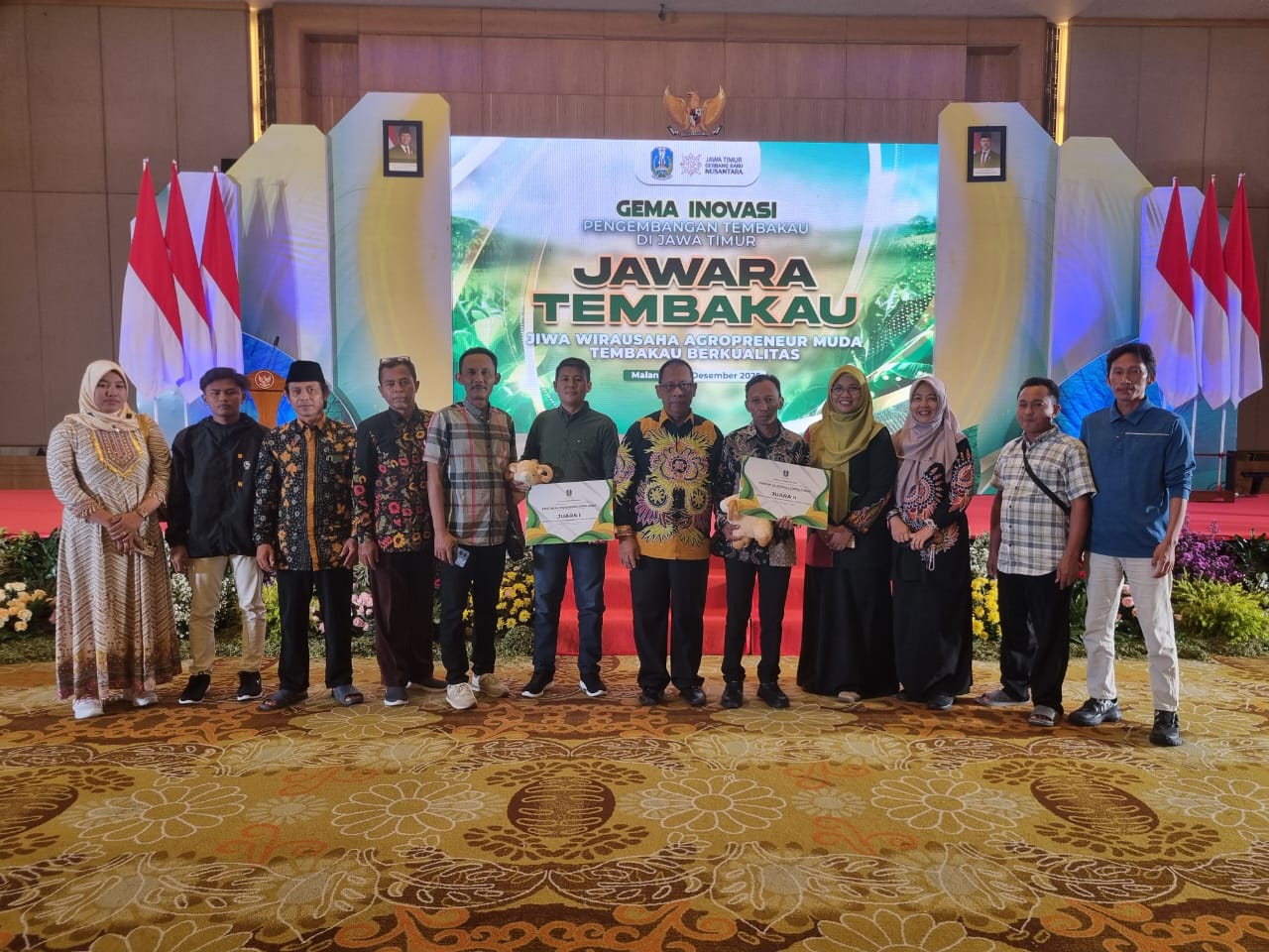 Sumenep Raih Dua Penghargaan Inovasi Tembakau Jatim, Kepala DKPP: Kami Terus Dorong Terobosan Petani