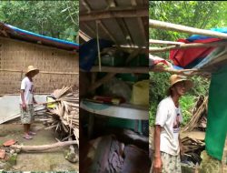 Nenek Sebatang Kara di Sumenep Tinggal di Gubuk Reyot Kondisinya Sungguh Memperihatinkan