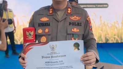 Kapolres Sumenep Terima Apresiasi Presiden RI atas Peningkatan Pangan Nasional 2025