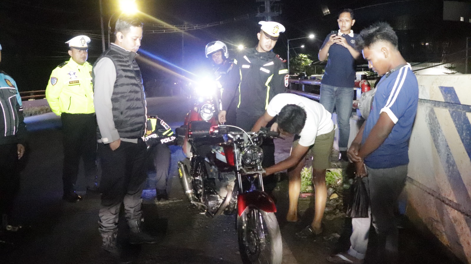 Pastikan Kamtibmas Aman, Polres Sumenep Melaksanakan Patroli KRYD Antisipasi Balap Liar