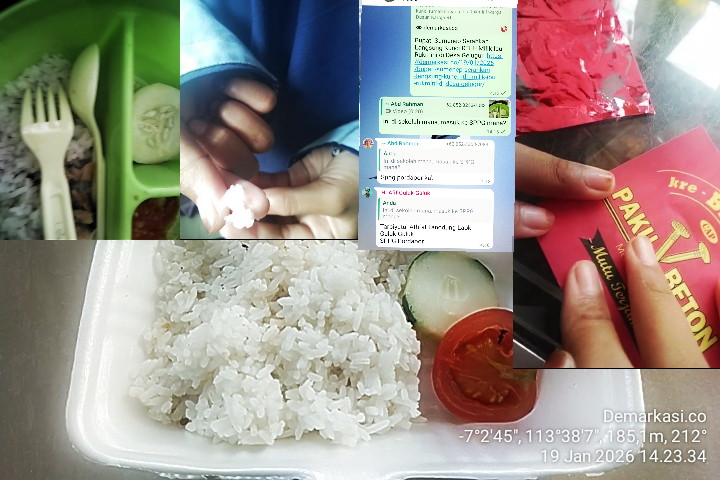 Menu Diduga Berulat, SPPG Pordapor Tuai Kritik 