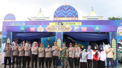 Pastikan Kesiapan Personel, Kapolres Sumenep Tinjau Pos Pengamanan dan Pelayanan
