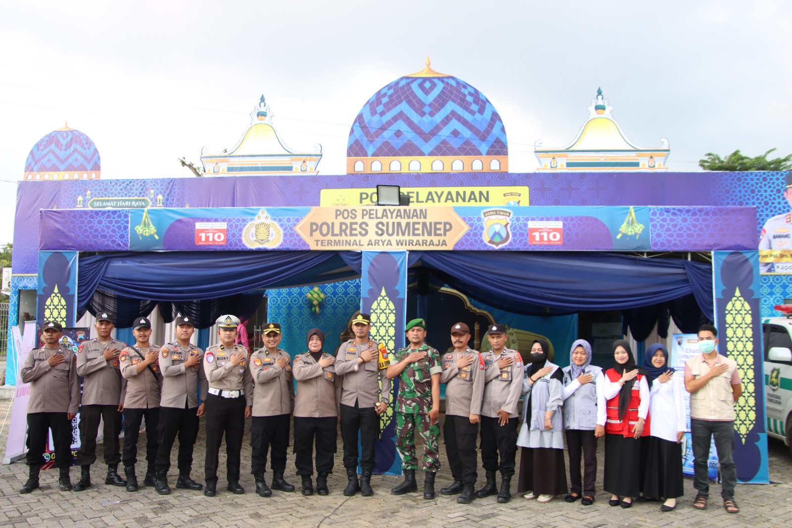 Pastikan Kesiapan Personel, Kapolres Sumenep Tinjau Pos Pengamanan dan Pelayanan