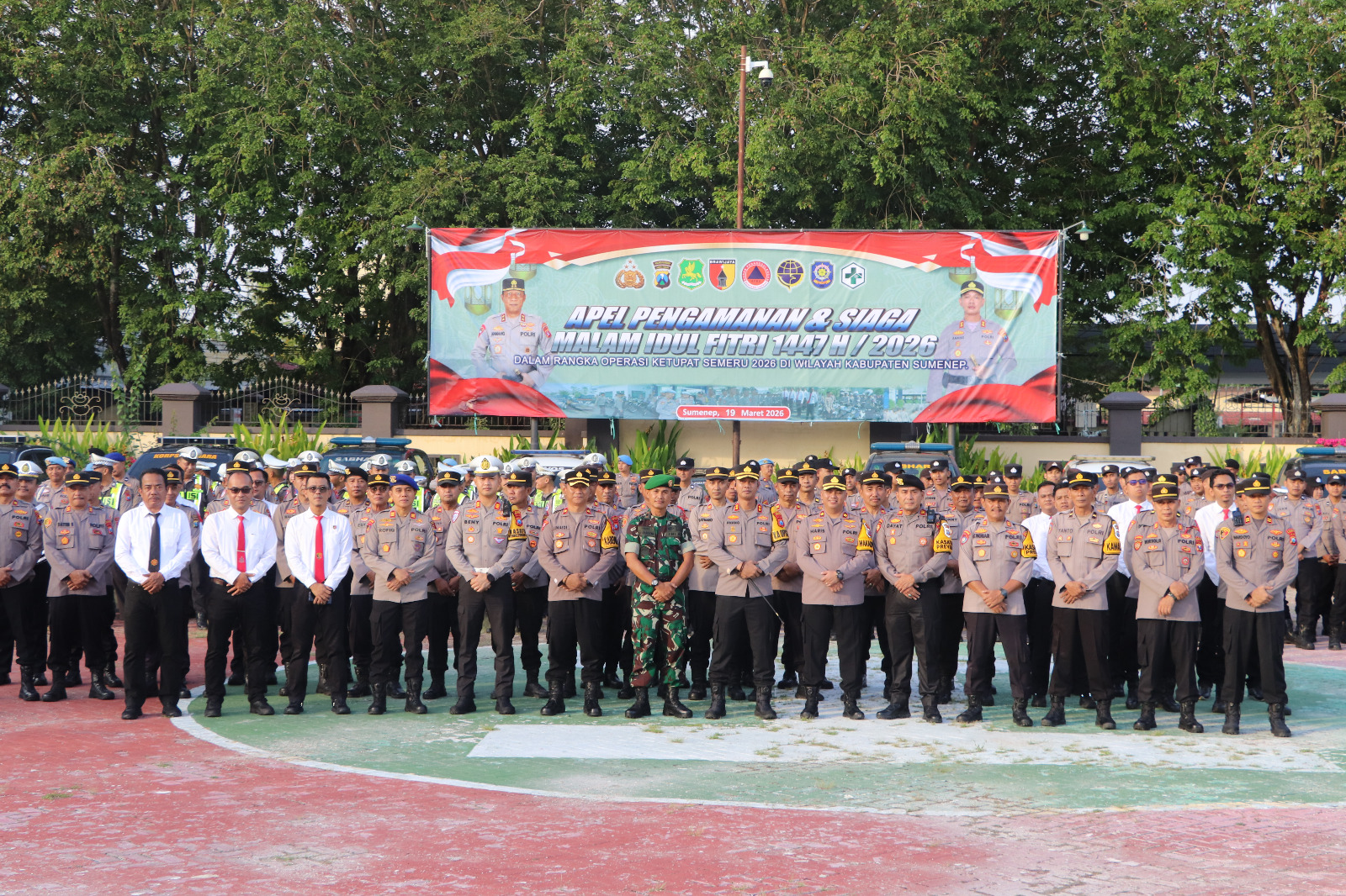 Polres Sumenep Gelar Apel Pengamanan Malam Takbiran Agar Idul Fitri Aman