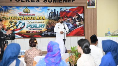 Peringati HUT Bhayangkara ke-80, Bupati Fauzi Tegaskan Sinergi Kunci Daerah Aman dan Maju
