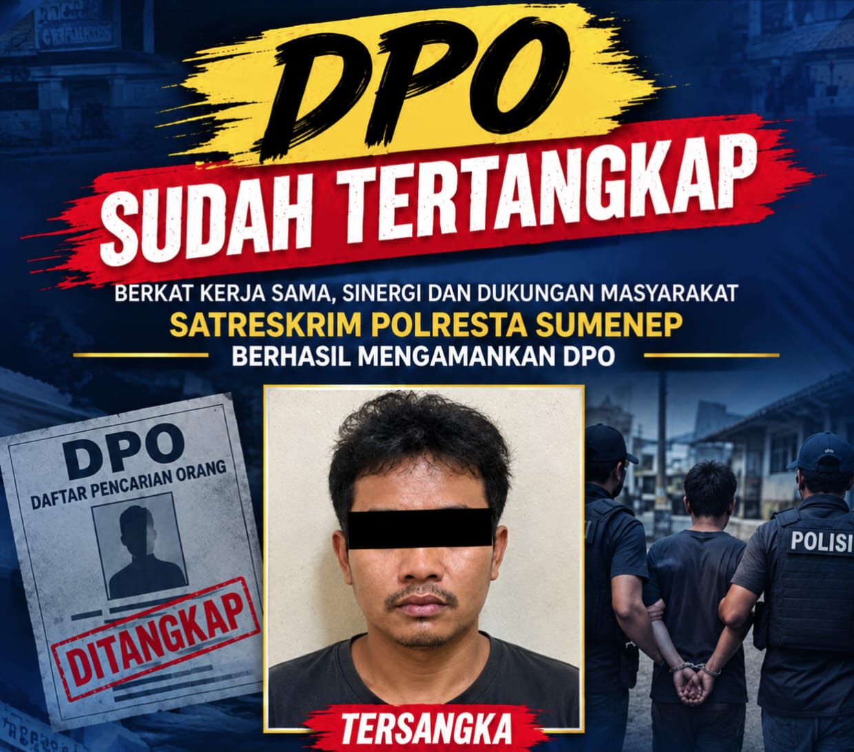 Sempat Jadi DPO Pria Asal Kecamatan Ganding Ditangkap Polisi Gegara Gelapkan Dana Ratusan Juta Rupiah
